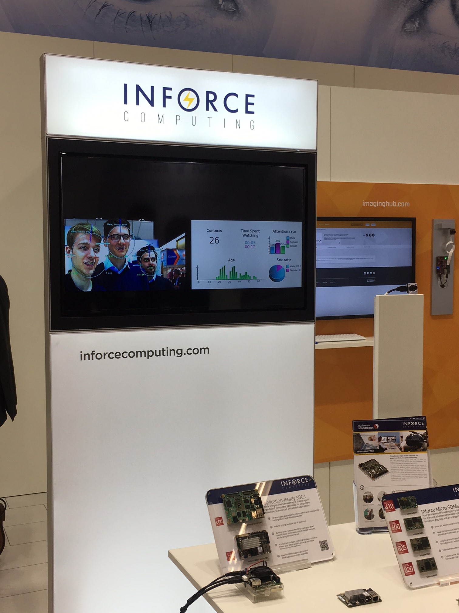 Inforce Computing at Basler Booth, Embedded World 2017
